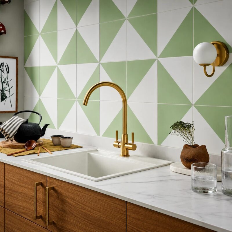 Clearwater Davina Mono Kitchen Sink Mixer Tap Brushed Brass