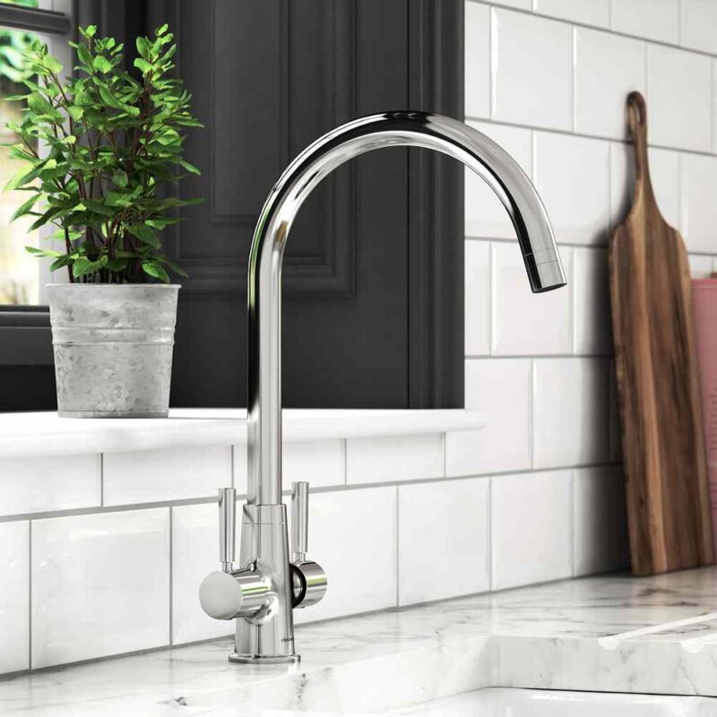 Clearwater Davina Mono Kitchen Sink Mixer Tap Chrome