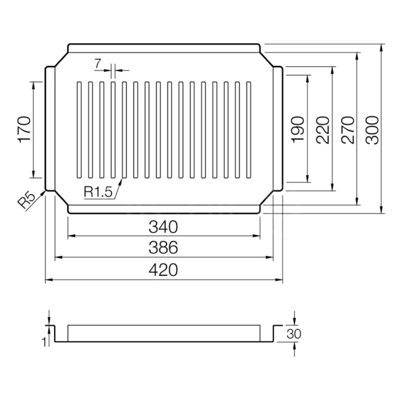 Clearwater Stainless Steel Tray for Stark Sinks