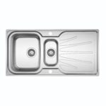 Clearwater Deep Blue 1.5 Bowl Stainless Inset Sink with Drainer