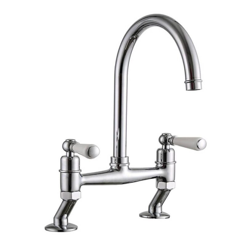 Clearwater Dephini Bridge Sink Mixer Chrome