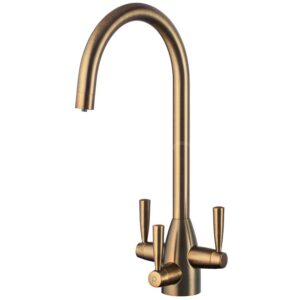 Clearwater Eclipse 3 Way Filter Tap Patinated Brass