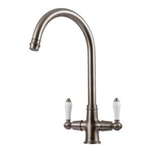 Clearwater Elegance Mono Kitchen Sink Mixer Tap Brushed Nickel
