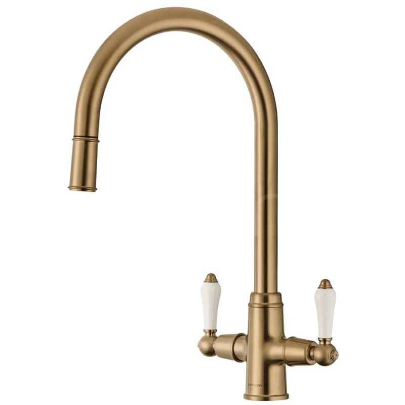 Clearwater Elegance Mono Pull-Out Kitchen Sink Mixer Tap Brushed Bronze Clearwater Elegance Mono Pull-Out Kitchen Sink Mixer Tap Brushed Bronze