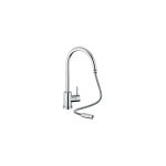 Clearwater Elmira Mono Sink Mixer with Pull-Out Aerator Brushed