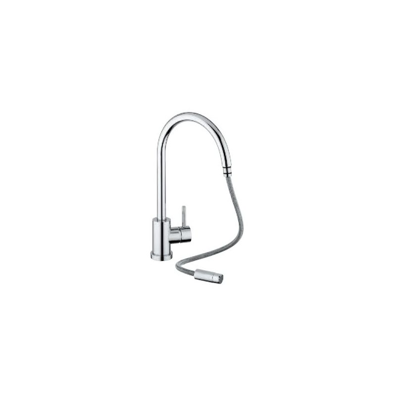 Clearwater Elmira Mono Sink Mixer with Pull-Out Aerator Chrome