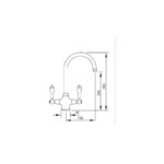 Clearwater Elegance Mono Sink Mixer with Swivel Spout Brushed