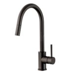 Clearwater Ember Side Lever Pull-Out Kitchen Sink Mixer Tap Matt Black