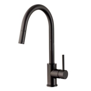 Clearwater Ember Side Lever Pull-Out Kitchen Sink Mixer Tap Matt Black