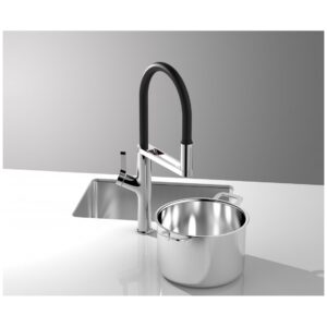 Clearwater Galex Motion Sensor Kitchen Sink Tap Brushed Nickel