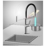 Clearwater Galex Motion Sensor Kitchen Sink Tap Brushed Nickel
