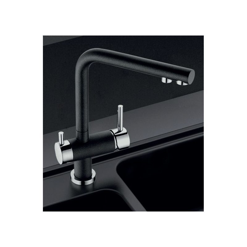 Clearwater Hydra Mixer & Cold Filter Tap Chrome/Nero