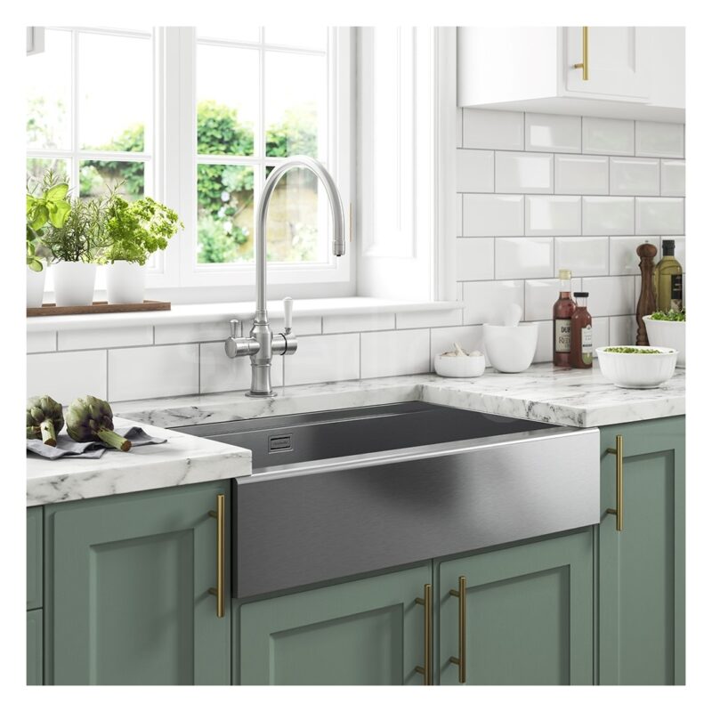 Clearwater Infinity Smart Apron 800mm Stainless Steel Sink
