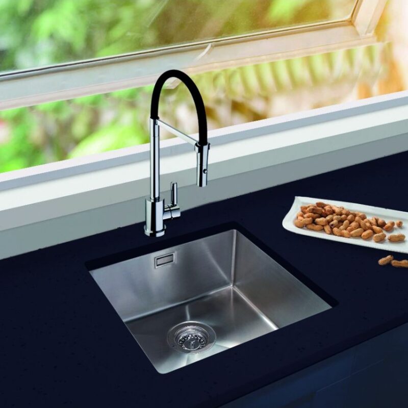 Clearwater Jazz 550x400mm Single Bowl Stainless Steel Undermount Sink