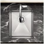 Clearwater Jazz 1 Bowl Undermount Steel Kitchen Sink 380x440mm