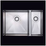 Clearwater Jazz 1.5 Bowl Undermount Steel Sink, Left Main Bowl, 660x440mm