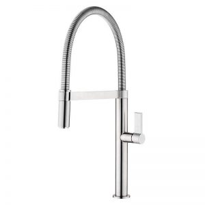Clearwater Jovian Sink Mixer with Spring Spout Brushed Nickel