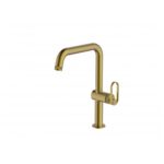 Clearwater Juno Single Lever Kitchen Sink Mixer Tap Brushed Brass