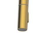 Clearwater Kira C Spout Kitchen Sink Mixer Tap with Pull-Out Brushed Brass