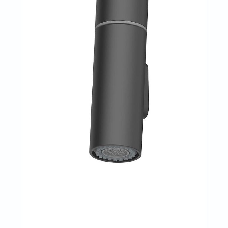 Clearwater Kira C Spout Sink Mixer with Pull-Out Matt Black