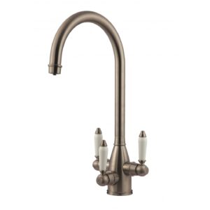 Clearwater Krypton Tri-Spa Cold Filter & Kitchen Mixer Tap Brushed Nickel