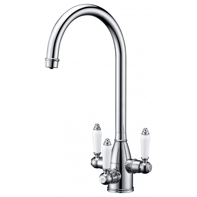 Clearwater Krypton Tri-Spa Mixer & Cold Filter Tap Chrome