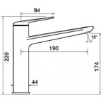 Clearwater Levant Kitchen Sink Mixer Tap Brushed Nickel