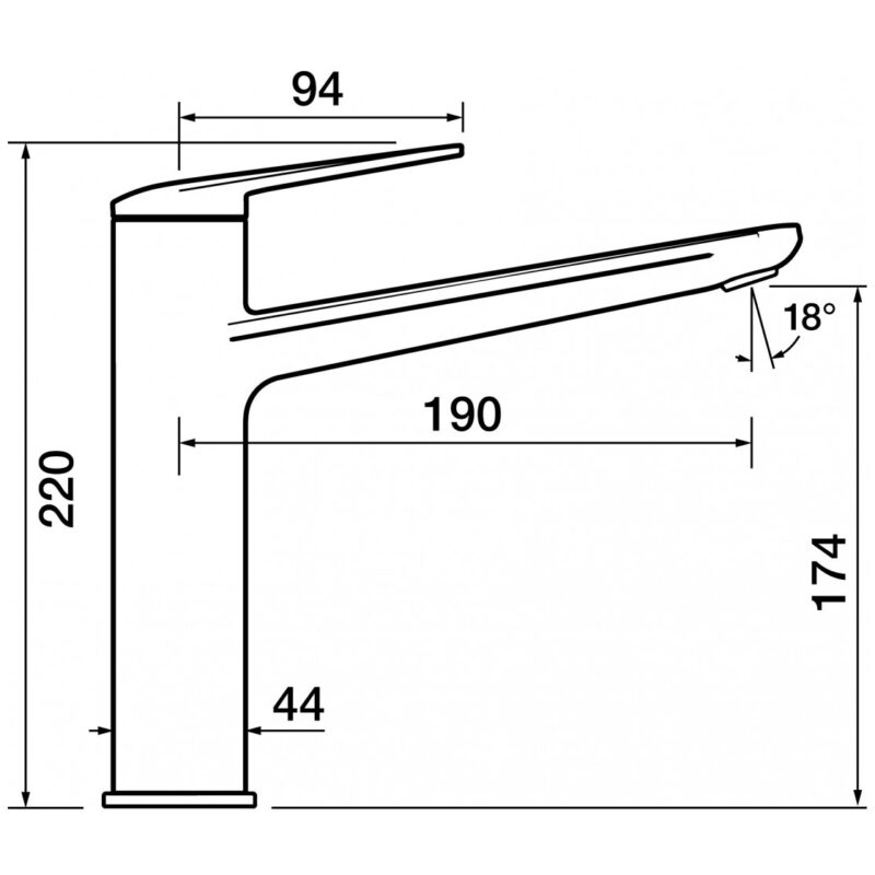 Clearwater Levant Kitchen Sink Mixer Tap Brushed Nickel