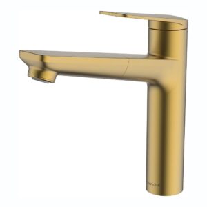 Clearwater Levant Kitchen Sink Mixer Tap with Pull-Out Brushed Brass
