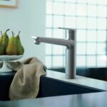 Clearwater Levant Kitchen Sink Mixer Tap with Pull-Out Brushed Nickel