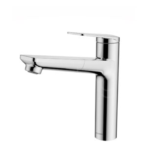 Clearwater Levant Kitchen Sink Mixer Tap with Pull-Out Chrome