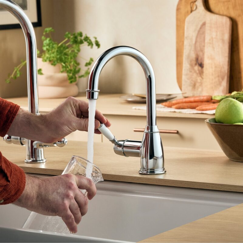 Clearwater Longdon 2 Kettle & Cold Filtered Water Tap Chrome