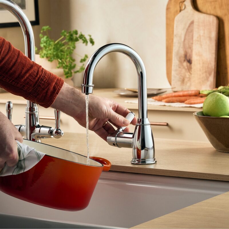 Clearwater Longdon 2 Kettle & Cold Filtered Water Tap Chrome