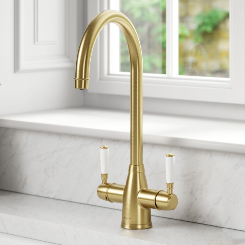 Clearwater Longdon 4 in 1 Brushed Brass Kettle Tap