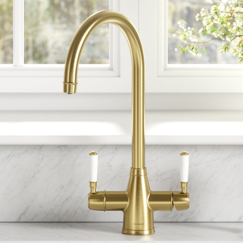 Clearwater Longdon 4 in 1 Brushed Brass Kettle Tap