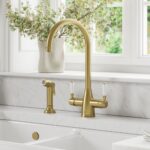 Clearwater Longdon 4 in 1 Brushed Brass Kettle Tap with Rinse