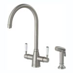 Clearwater Longdon 4 in 1 Brushed Nickel Kettle Tap with Rinse