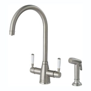 Clearwater Longdon 4 in 1 Brushed Nickel Kettle Tap with Rinse