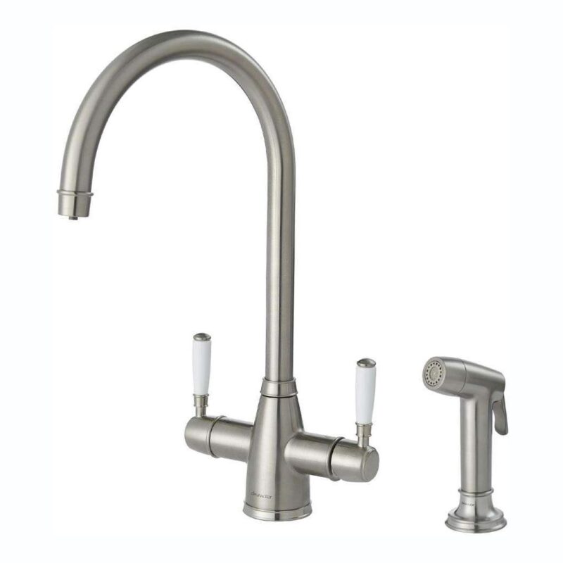 Clearwater Longdon 4 in 1 Brushed Nickel Kettle Tap with Rinse Clearwater Longdon 4 in 1 Brushed Nickel Kettle Tap with Rinse