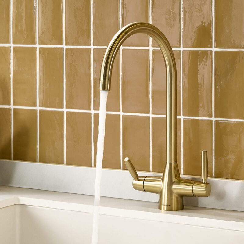 Clearwater Madra 4 in 1 Kettle Tap Brushed Brass