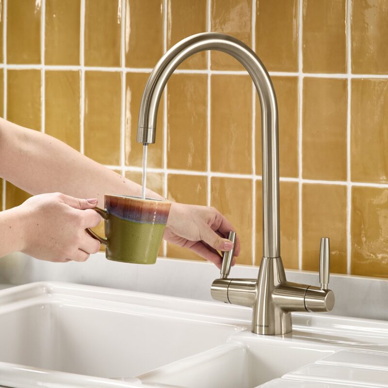 Clearwater Madra 4 in 1 Kettle Tap Brushed Nickel