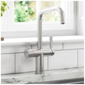 Clearwater Magus U Spout 3 In One Hot Water Kitchen Tap Brushed