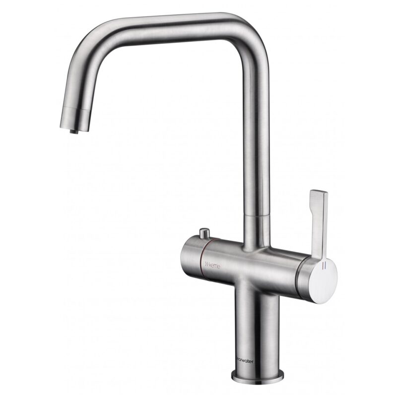 Clearwater Magus U Spout 3 In One Hot Water Kitchen Tap Brushed