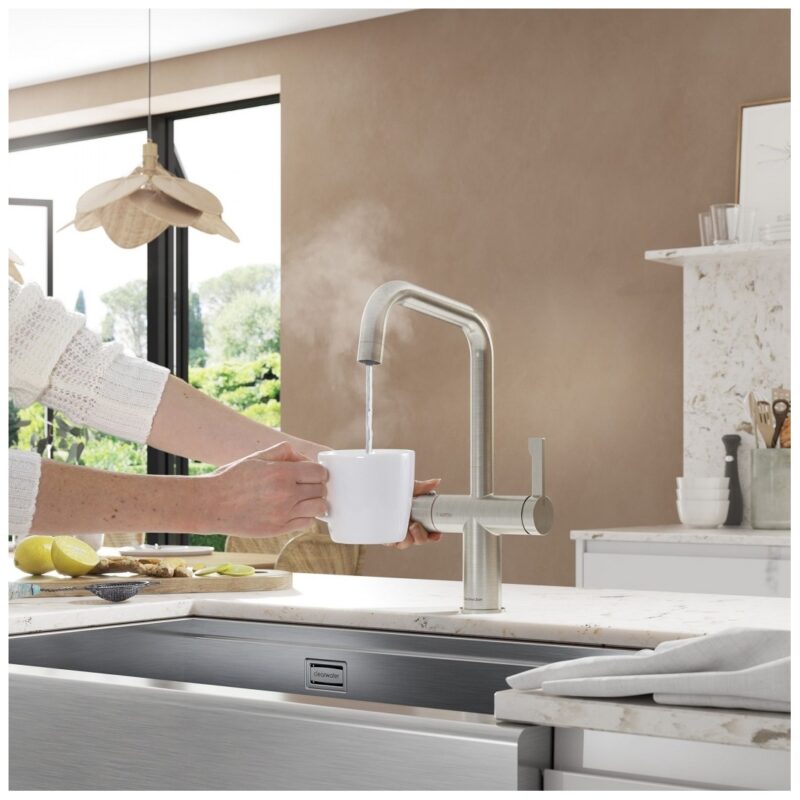 Clearwater Magus U Spout 3 In One Hot Water Kitchen Tap Chrome