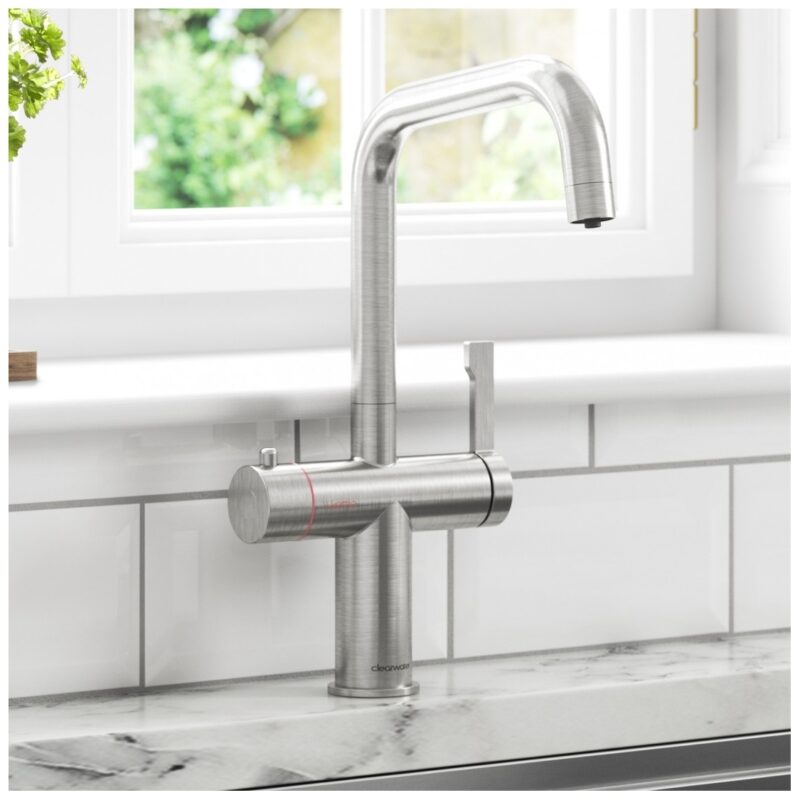 Clearwater Magus U Spout 3 In One Hot Water Kitchen Tap Chrome
