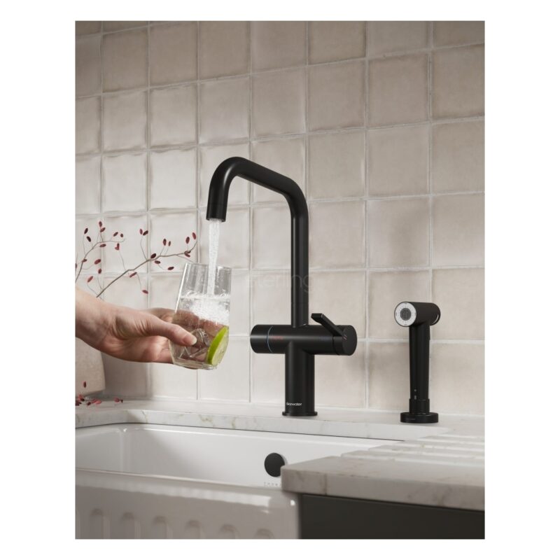 Clearwater Magus 4 U Spout Matt Black Kettle Tap with Rinse