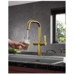 Clearwater Mariner Cold Filter Water & Kitchen Mixer Tap Brass