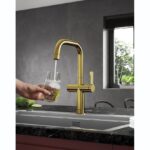 Clearwater Mariner Cold Filter Water & Kitchen Mixer Tap Brass
