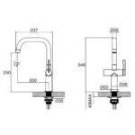 Clearwater Mariner Cold Filter Water & Kitchen Mixer Tap Chrome