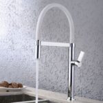 Clearwater Meridian Sink Mixer with Silicon Spout Chrome/White